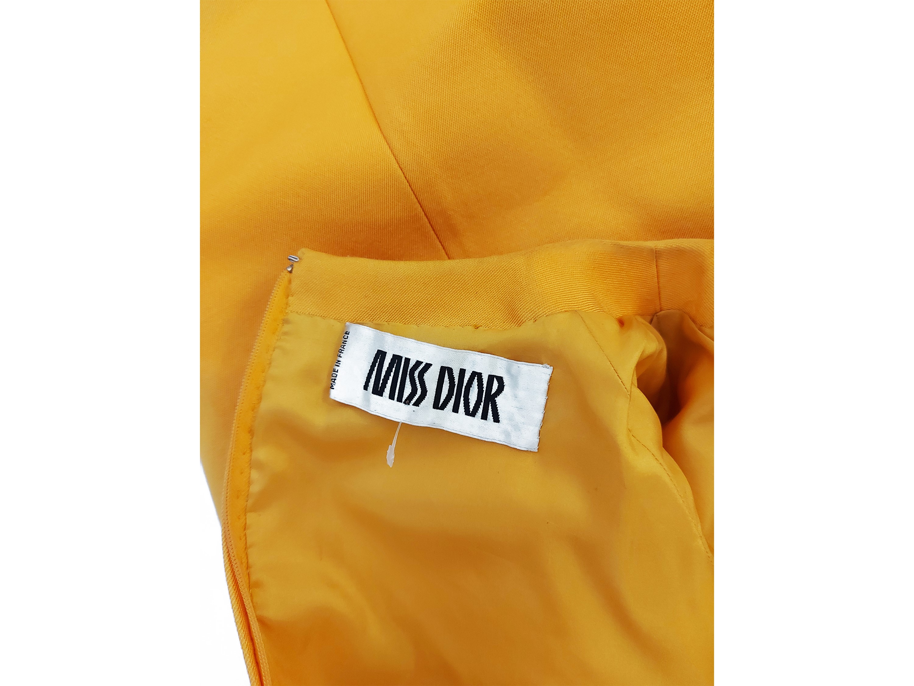 Miss Dior - Abito da sera in seta color zucca