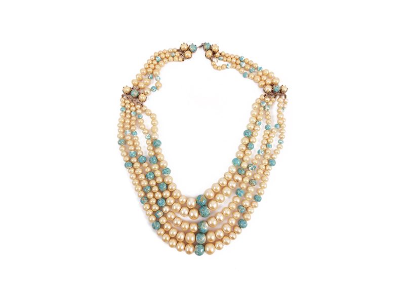 Collana multifilo d'epoca