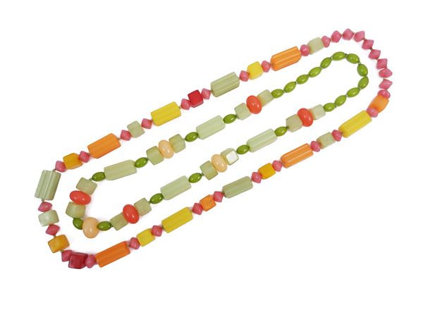 Two resin necklaces