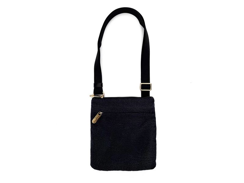 Borbonese - Borsa a Tracolla in Nylon Nera