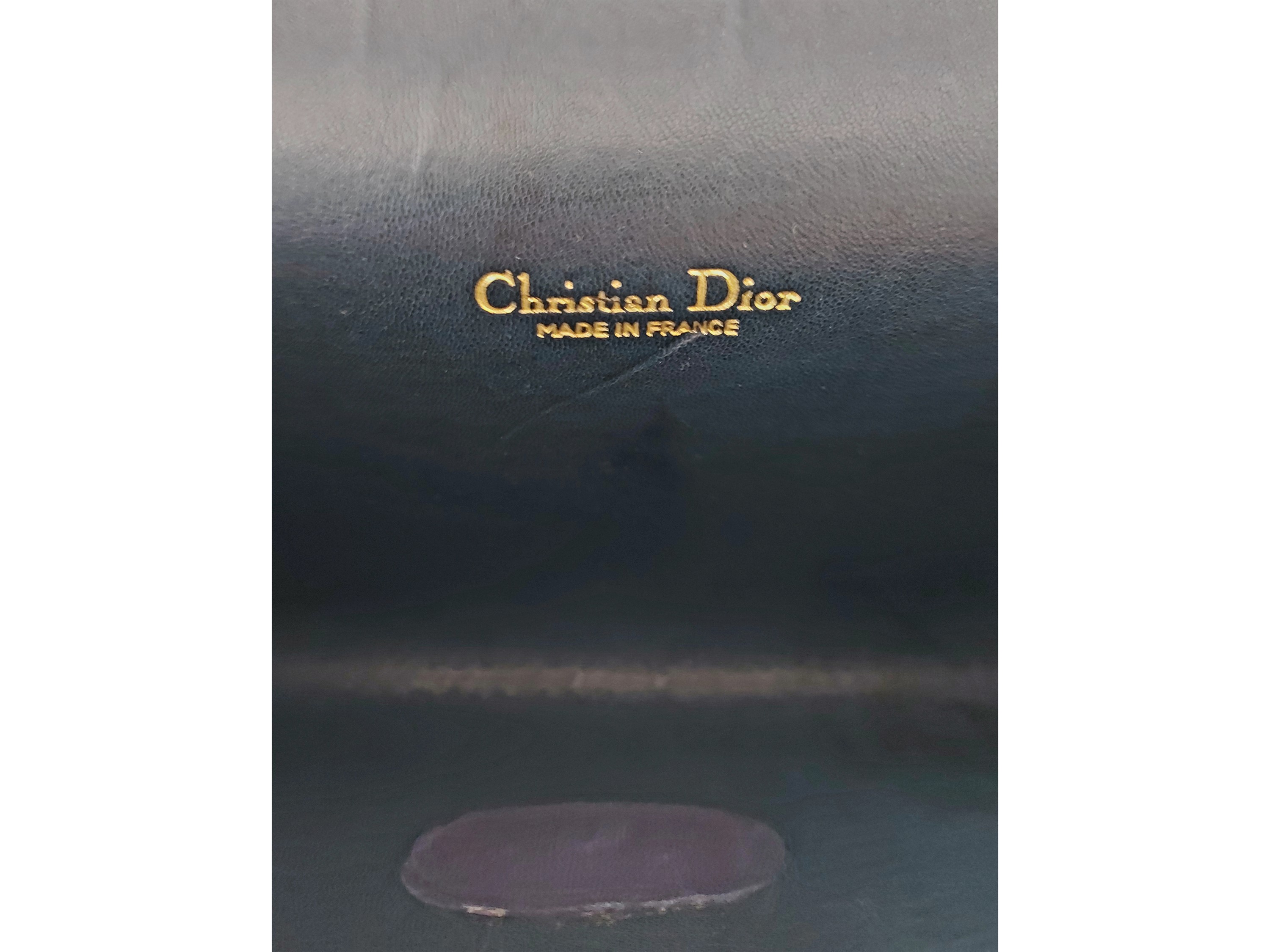 Christian Dior - Pochette in Pelle Blu Notte