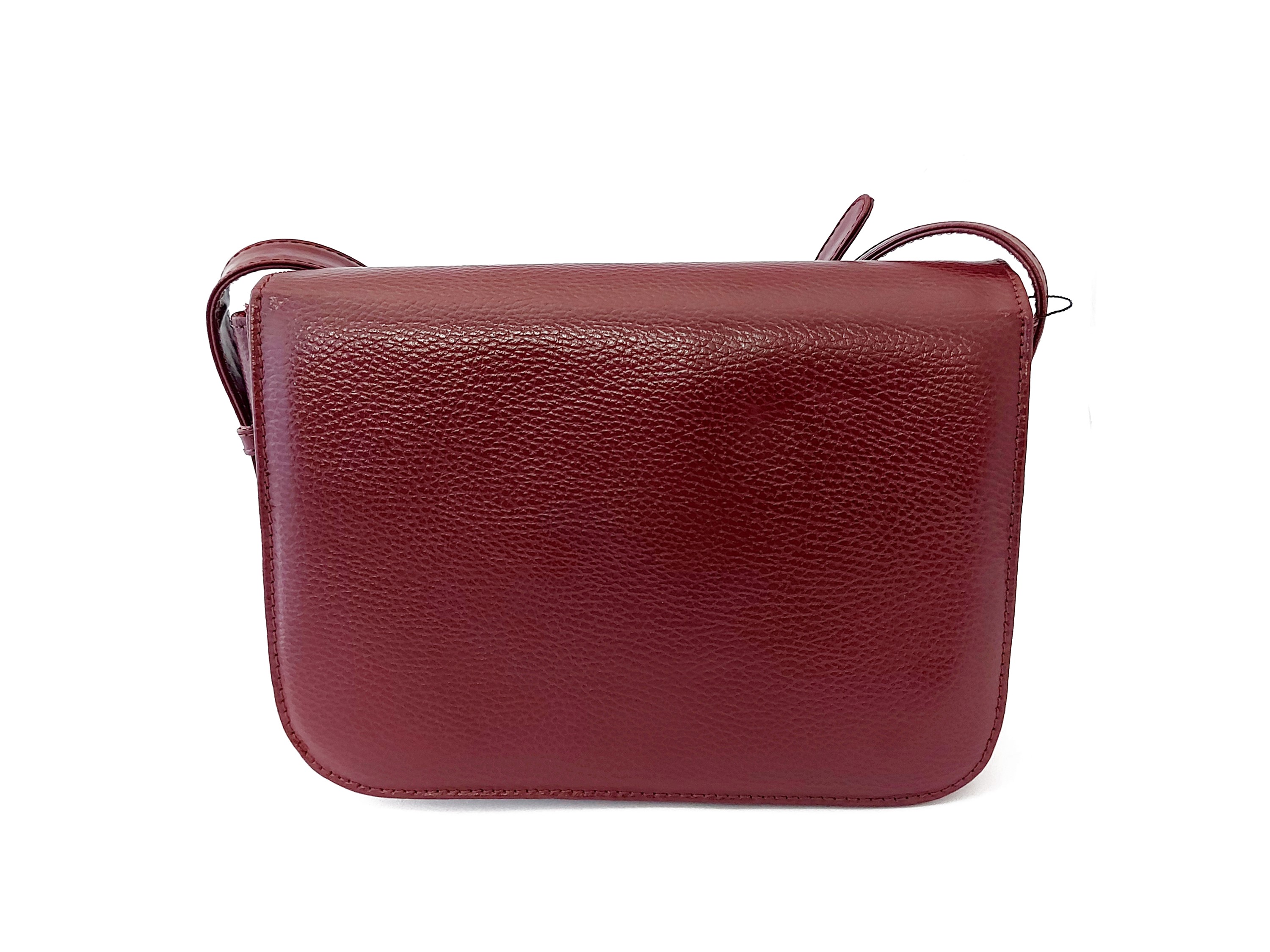 Must de Cartier - Borsa "Plain" a tracolla in vitello martellato bordeaux