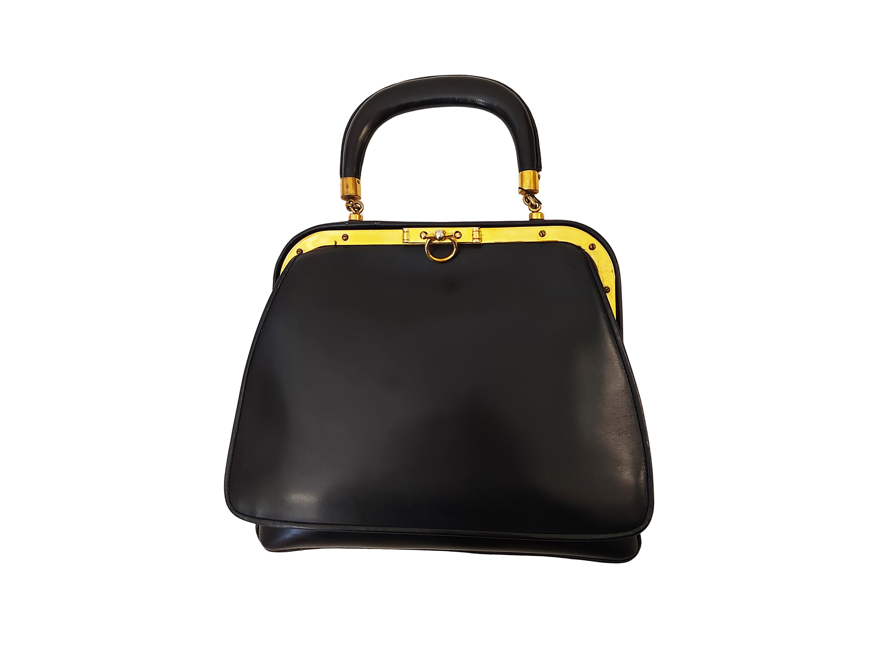 Roberta di Camerino - Borsa a mano in pelle blu notte