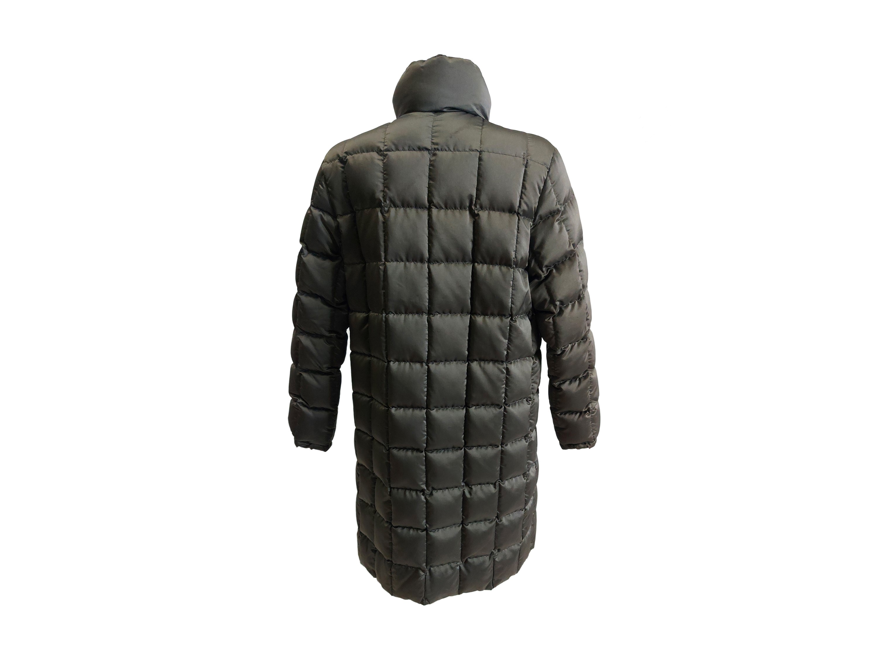 Moncler, Piumino grigio piombo, modello diritto, tg 0