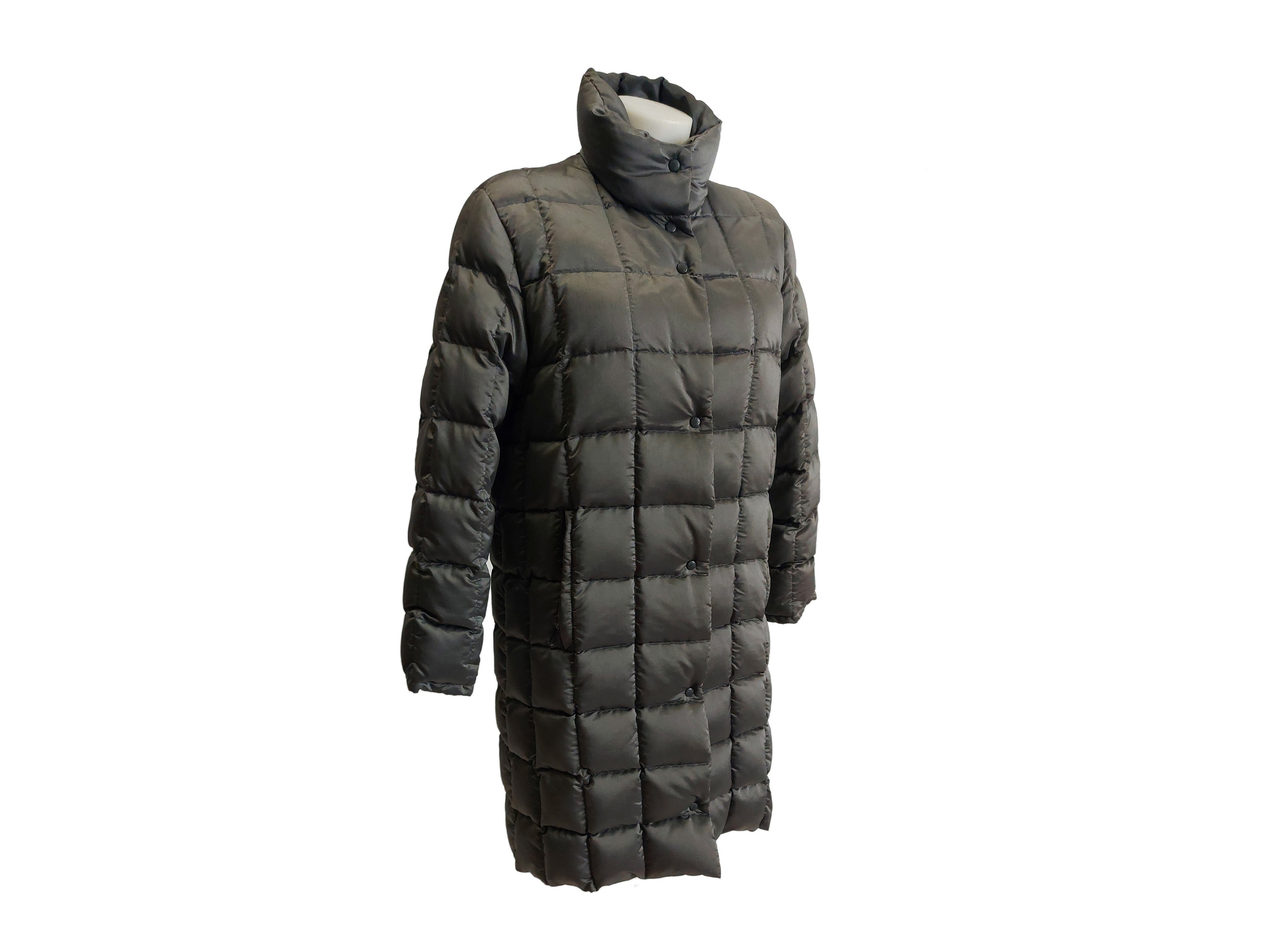 Moncler, Piumino grigio piombo, modello diritto, tg 0