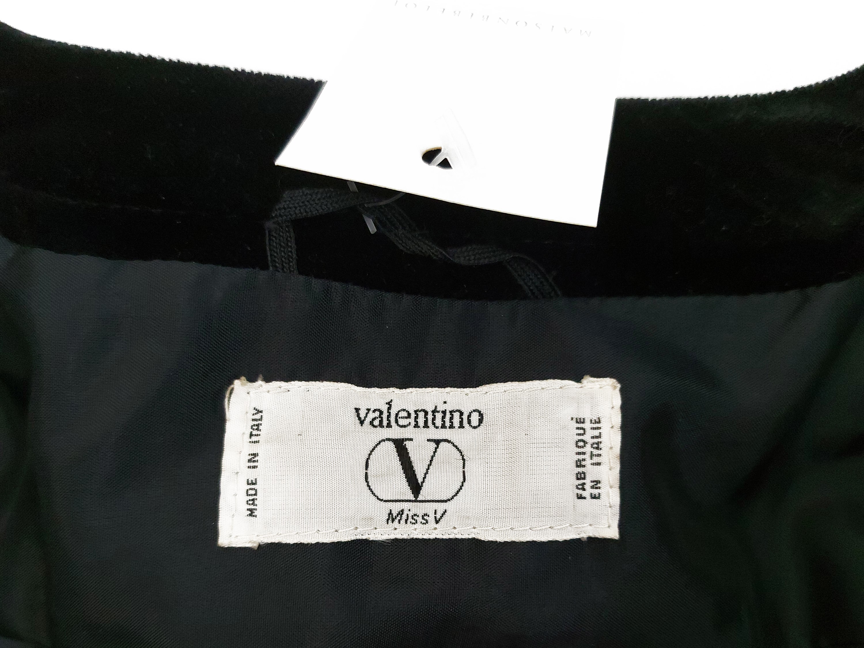 Valentino - Giacca in lana pied de poule verde e nero