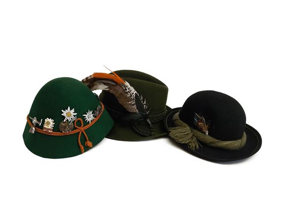 Lotto di cappelli tirolesi