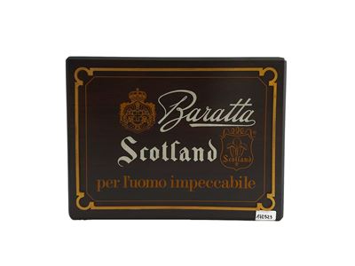 Targa pubblicitaria Baratta, Scotland, legno, cm 18x24