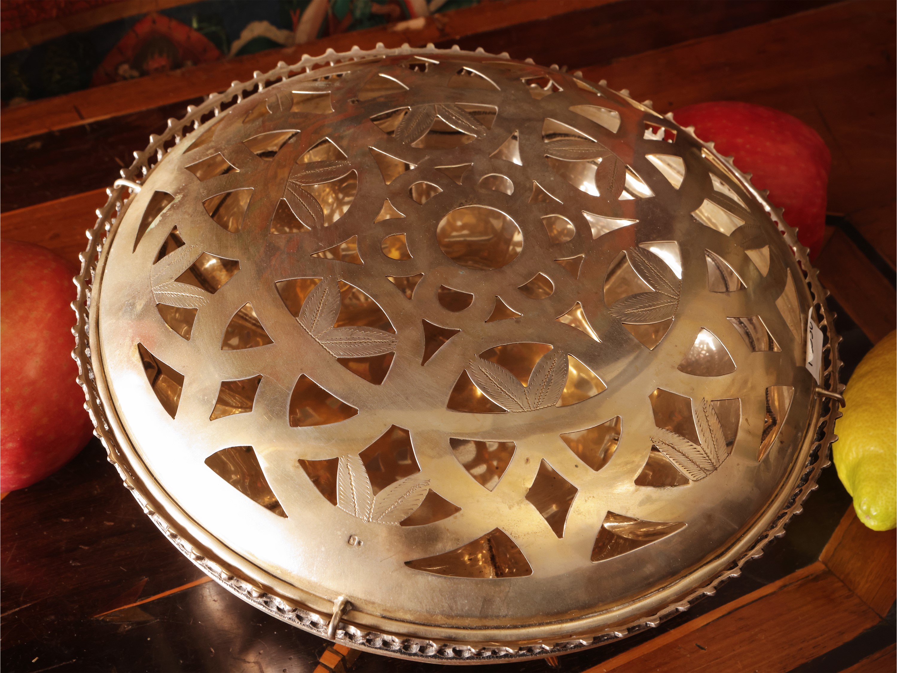 Porta essenze per pout-pourry in argento