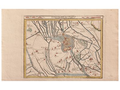 Mantova Mitt Dero Gegend. Nach. P. Coronelli Vorstellung (1720 Ca)