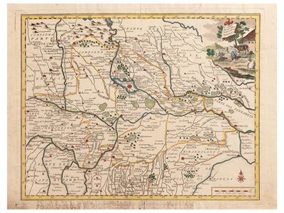 Carta Geografica del Ducato di Mantova (1750 Ca)