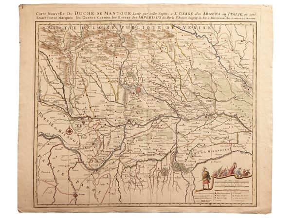 Guillaume Sanson - Carte Nouvelle du Duché de Mantoue (1760)