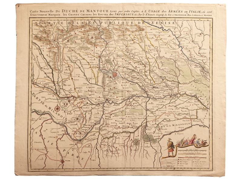 Guillaume Sanson - Carte Nouvelle Du Duché De Mantoue (1760)