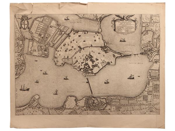 Pierre Mortier - La Ville et environs de Mantoue (1704 ca)
