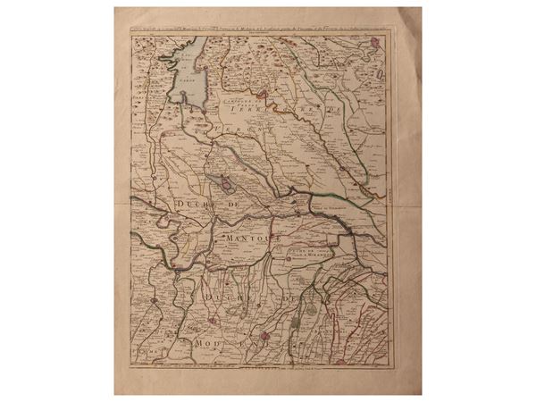 Gaspard Baillieul - Carte Nouvelle ou se trouvent le Mantouan, le Veronois, le Parmesan, le Modenois et le Boulonois