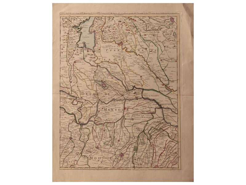 Gaspard Baillieul - Carte Nouvelle Ou se Trouvent le Mantouan, le Veronois, le Parmesan, le Moden...