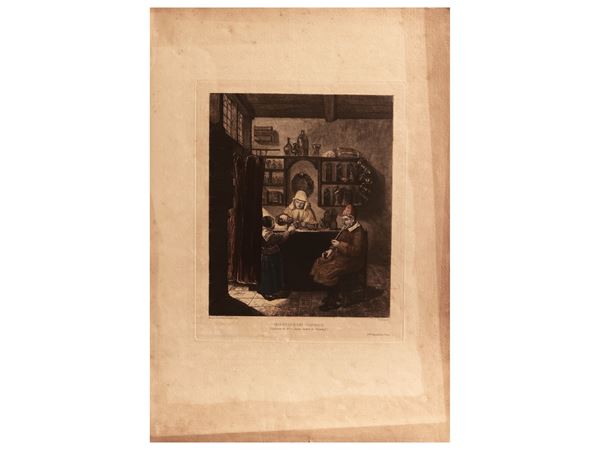 Plan de Mantoue et de ses Environs - Vedute di Mantova - Interieur d'une pharmacie