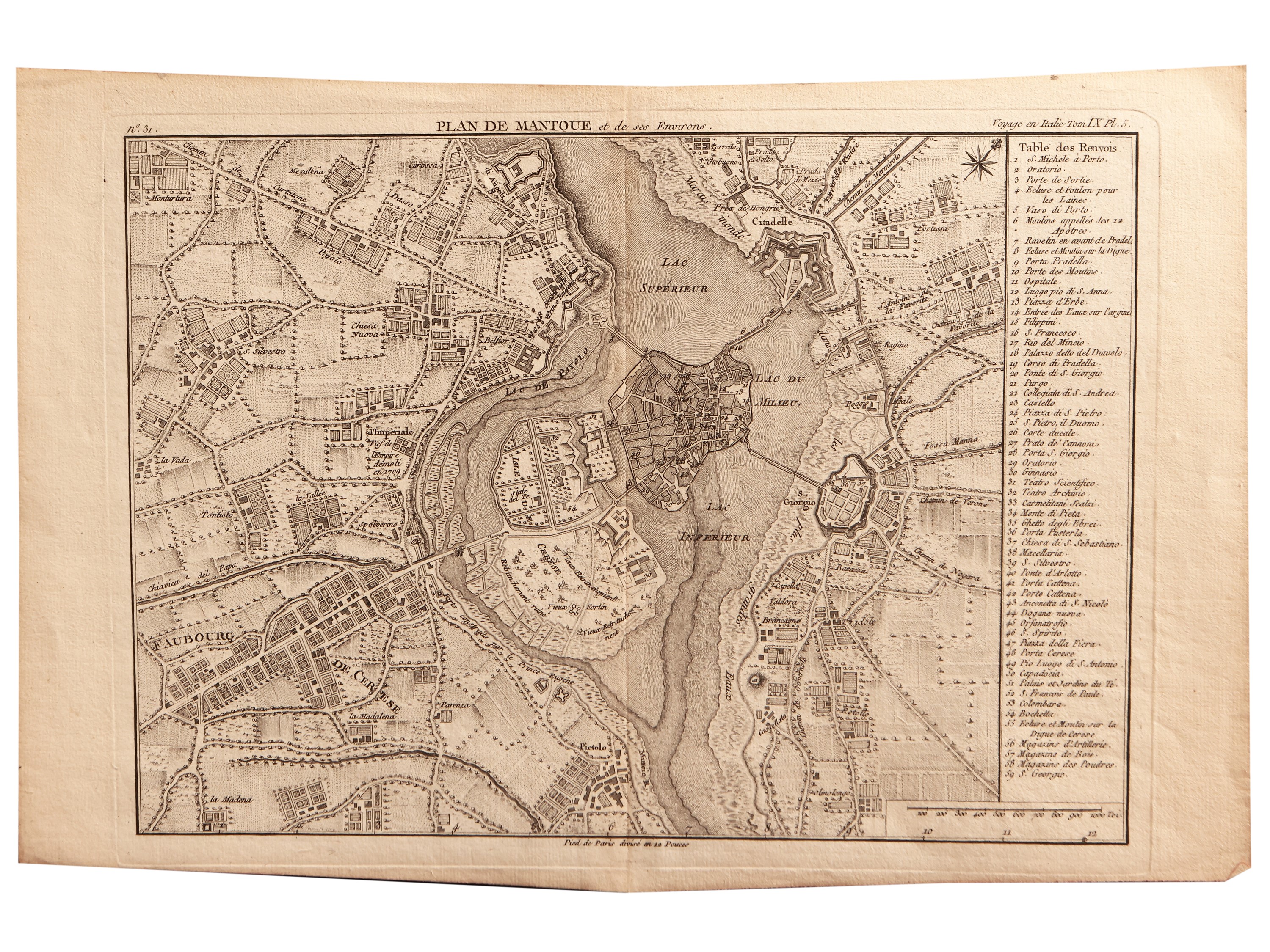 Plan De Mantoue Et De Ses Environs - Vedute di Mantova - Interieur D'une Pharmacie