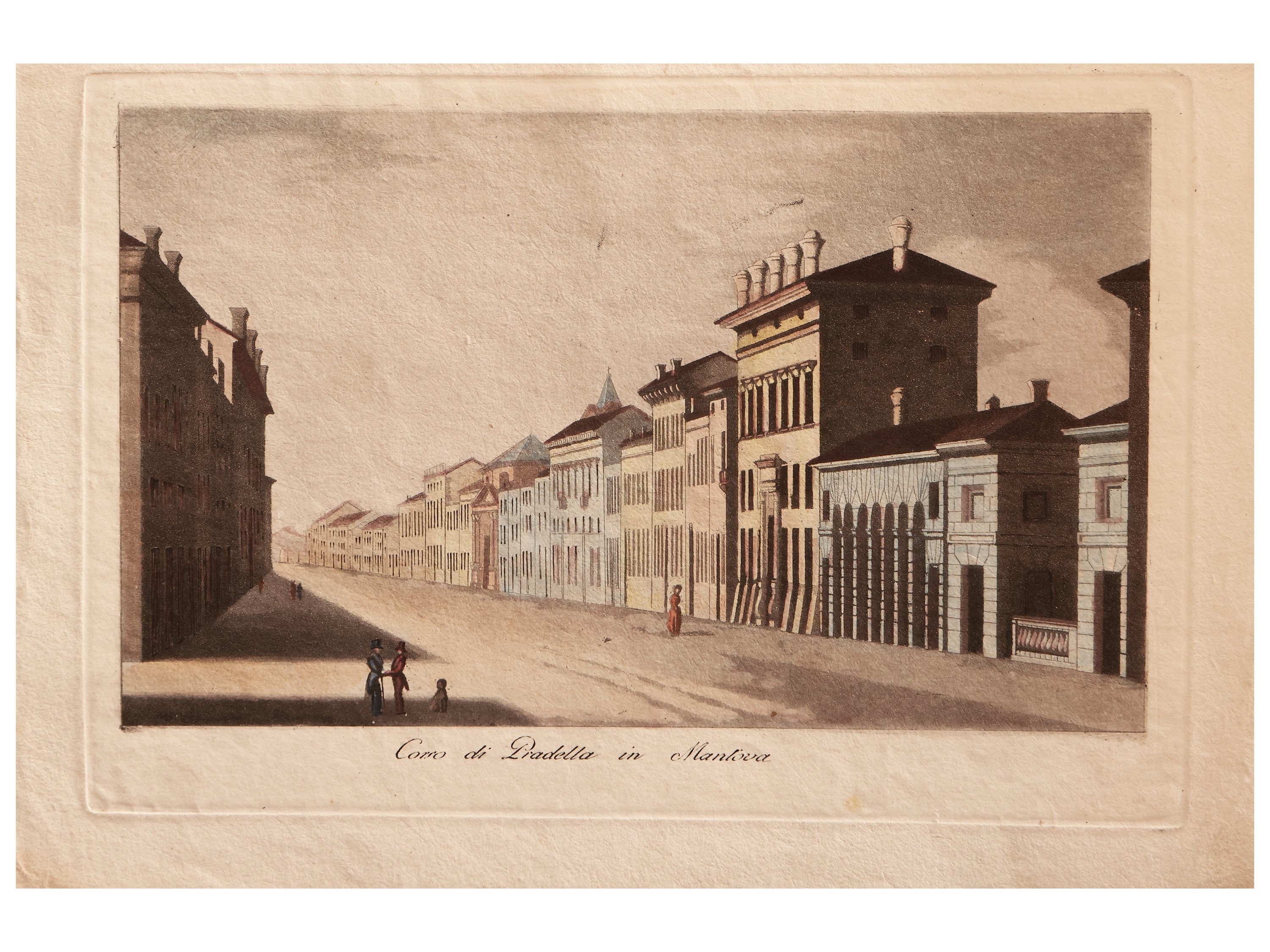 Plan De Mantoue Et De Ses Environs - Vedute di Mantova - Interieur D'une Pharmacie