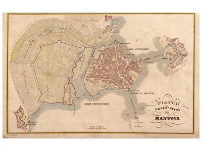 Plan De Mantoue Et De Ses Environs - Pianta della Città di Mantova