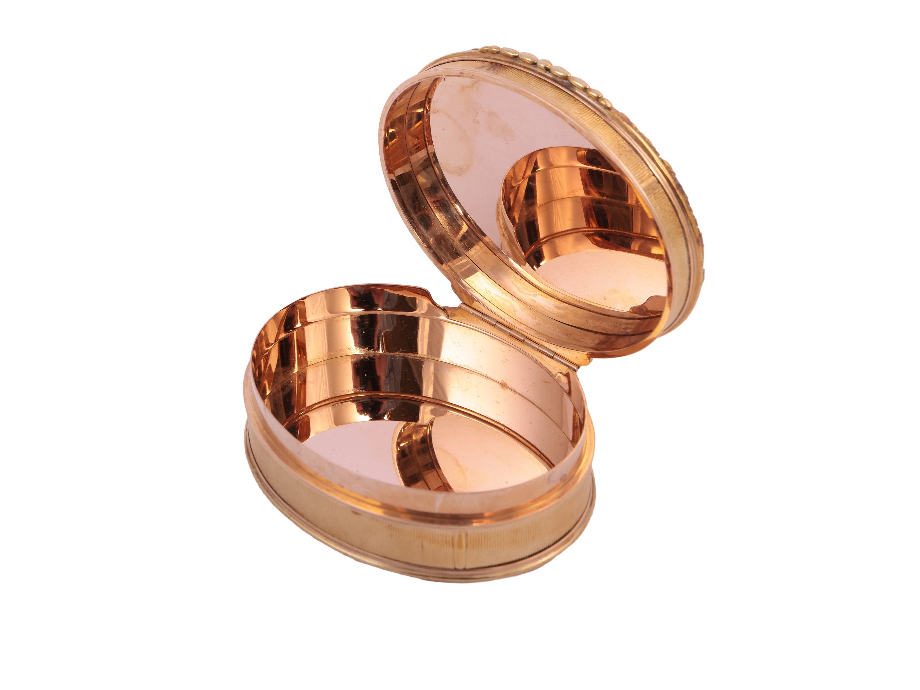 Tabacchiera in oro con miniatura