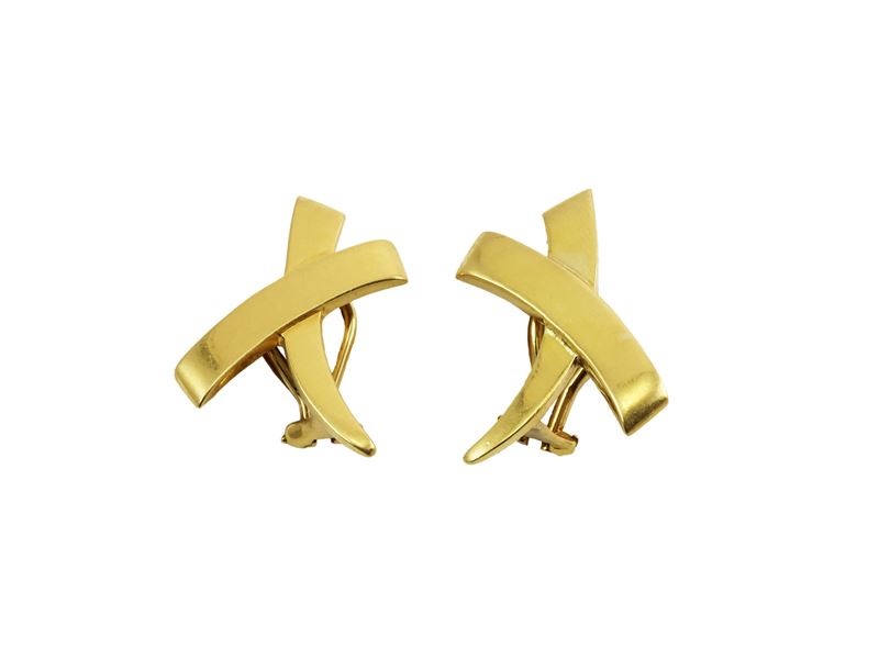 Orecchini Paloma Picasso per Tiffany & Co. in Oro Giallo