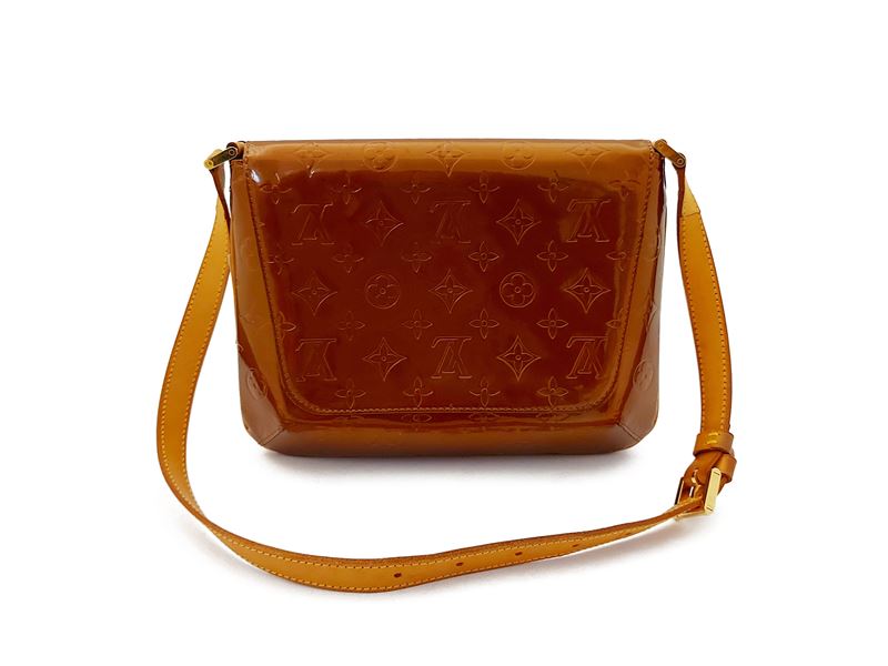 Louis Vuitton - Borsa "Thompson" in vernice bronzo Monogram