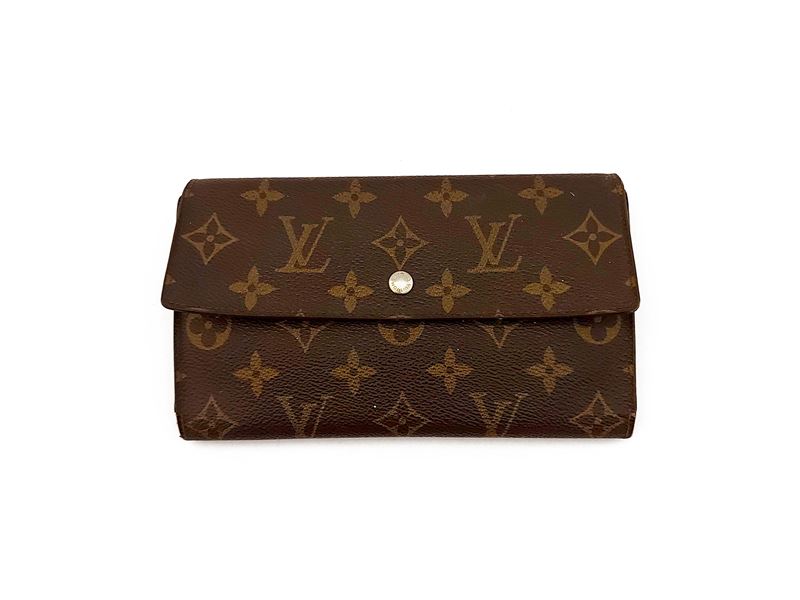Louis Vuitton - Portafoglio da donna in tela Monogram