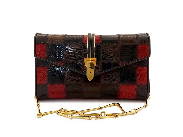 Patchwork lizard bag, Maurizio Righini Florence