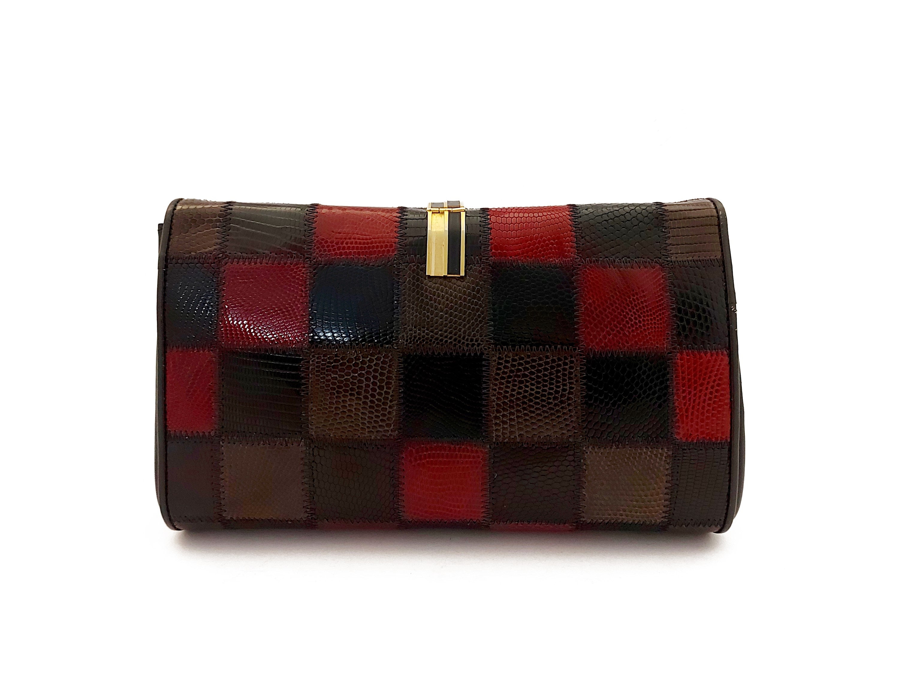 Borsa in Lucertola Patchwork, Maurizio Righini Firenze