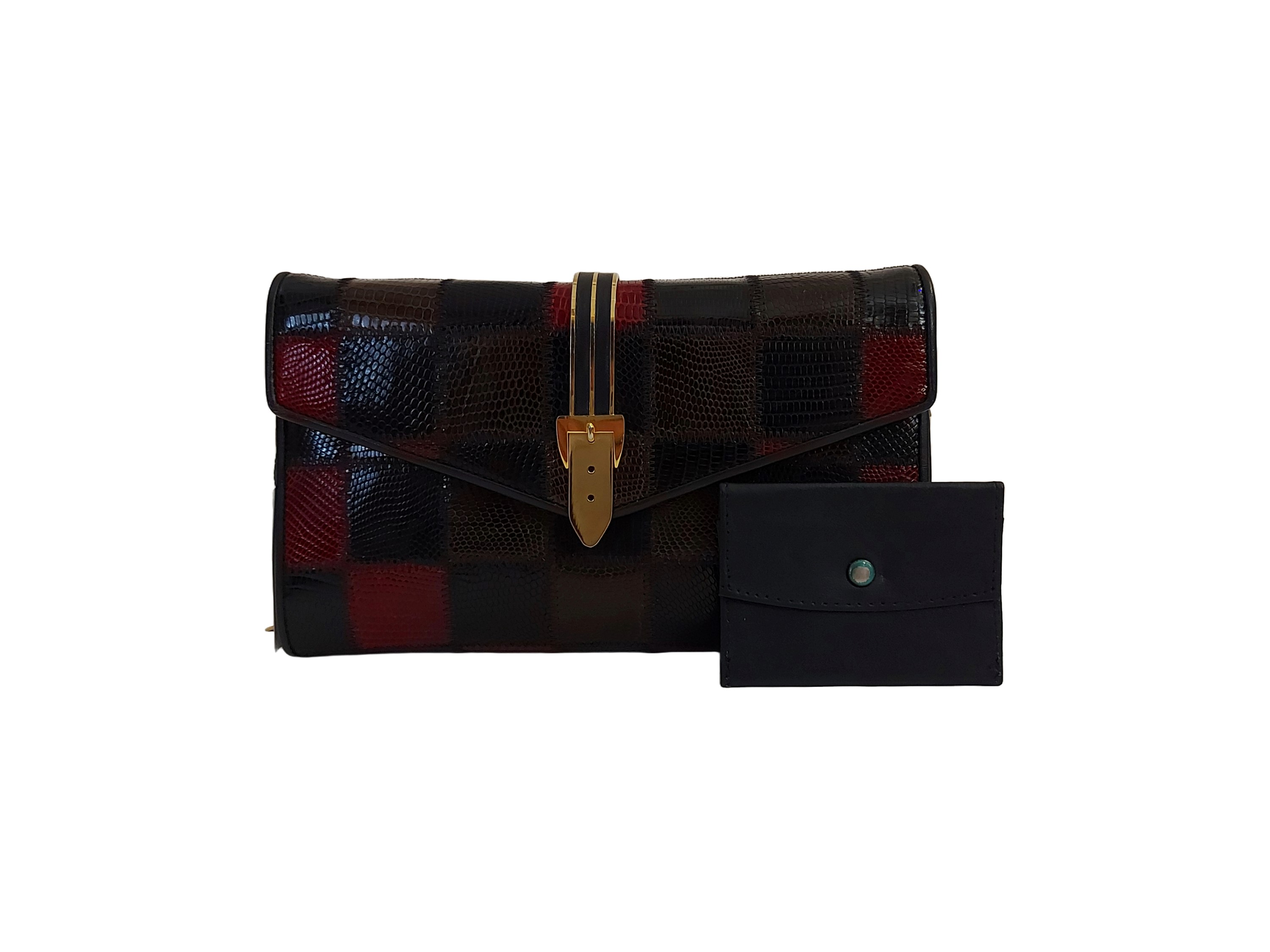 Borsa in Lucertola Patchwork, Maurizio Righini Firenze