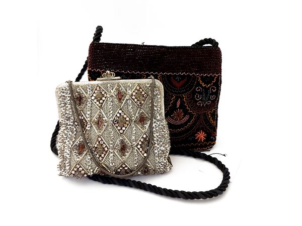 Two clutches in beads