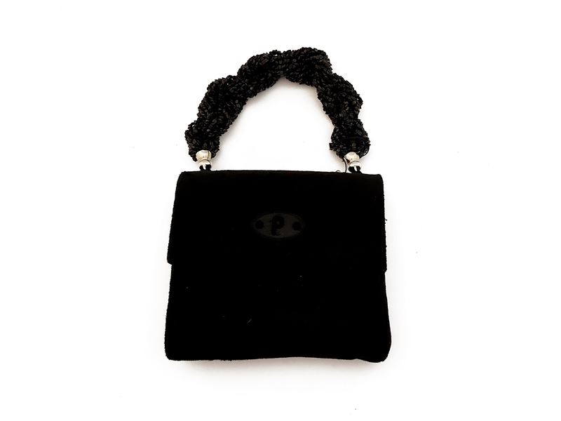 Cesare Piccini - Borsetta in velluto nero