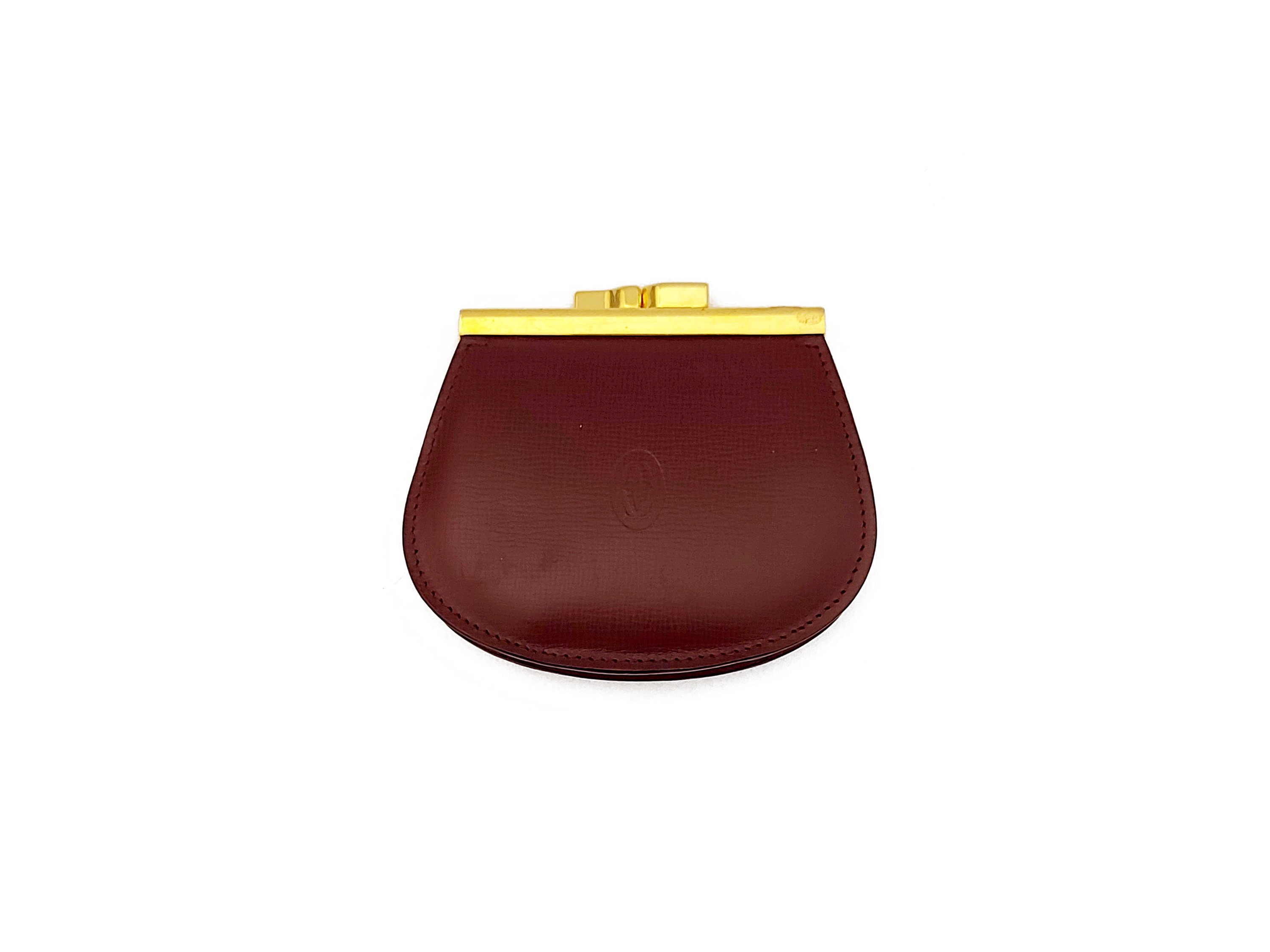 Cartier - Borsa a mano 'Happy Birthday Cabochon' in vernice bordeaux