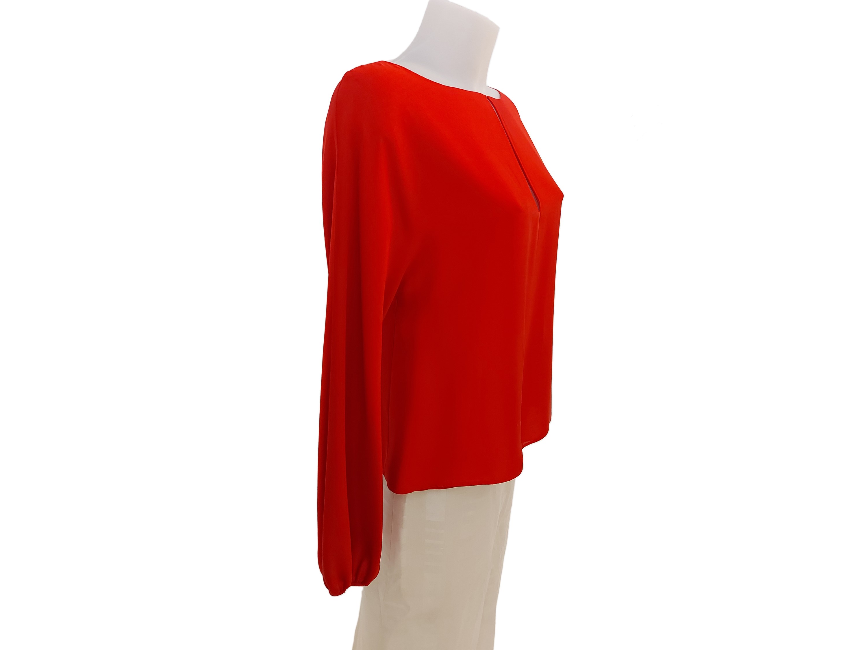 Valentino - Blusa in seta rossa