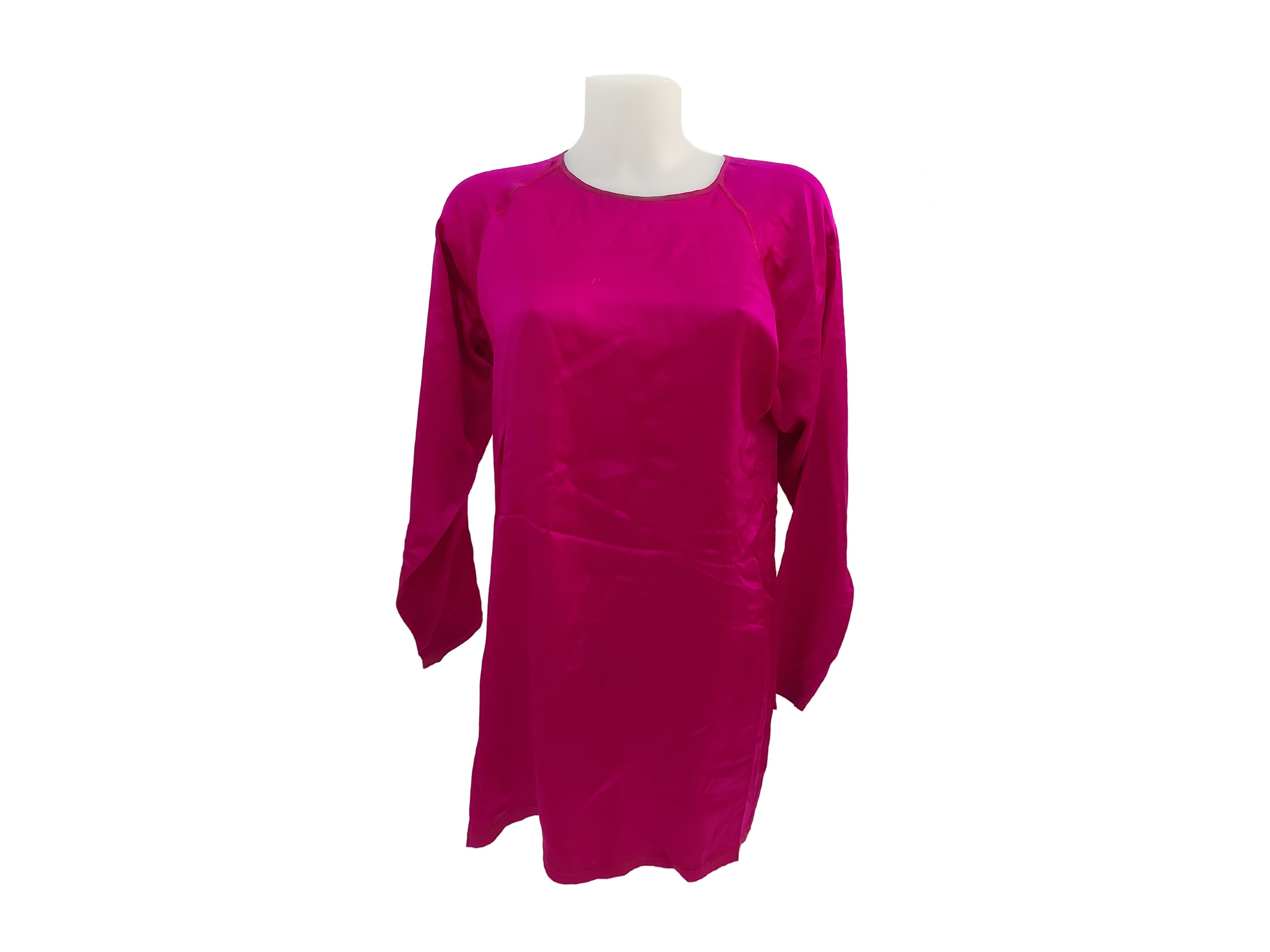 Missoni - Maglia a Rete Fantasia e Blusa in Raso Fucsia