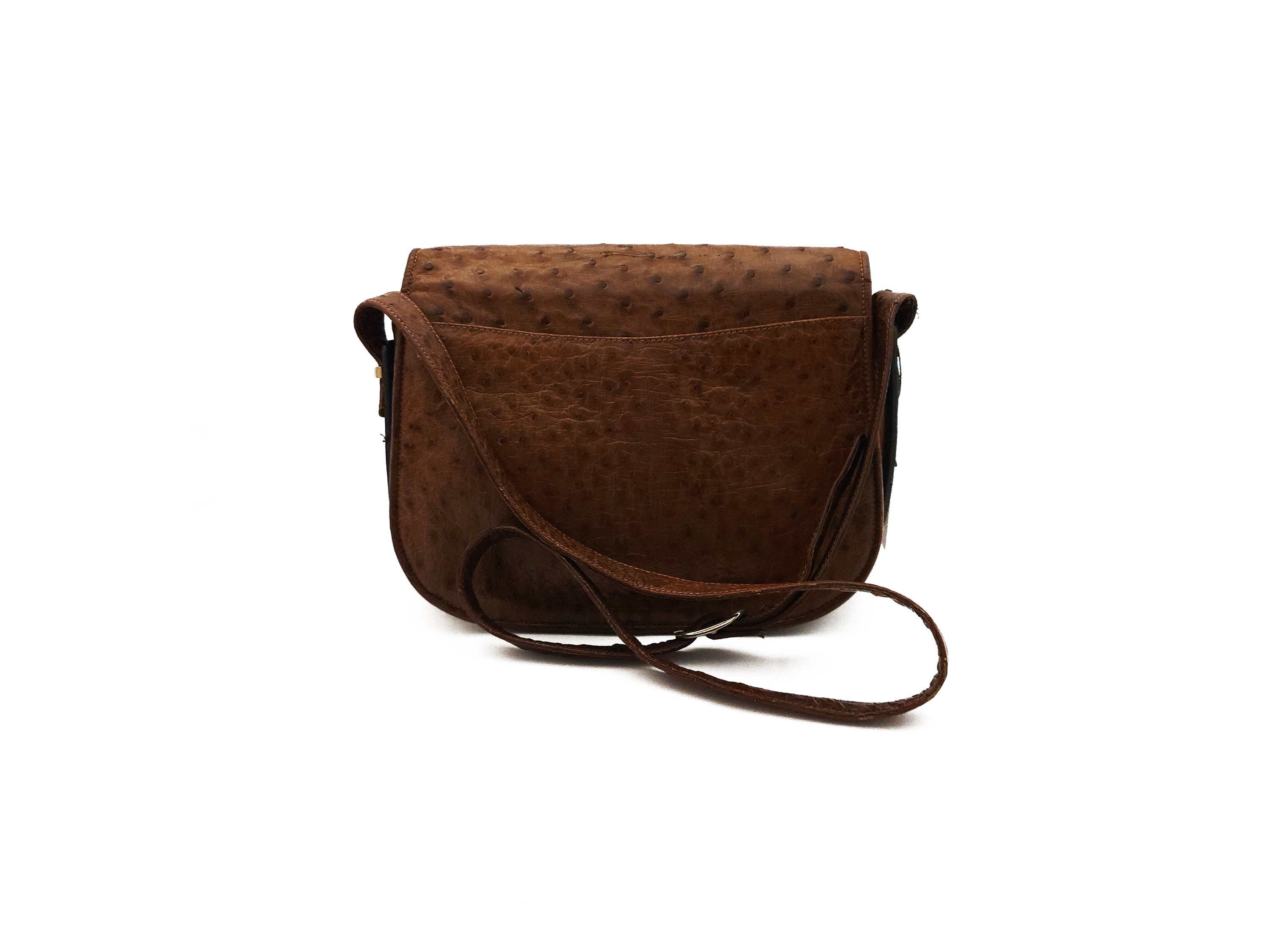 Serapian - Borsa a Tracolla in Pelle di Struzzo
