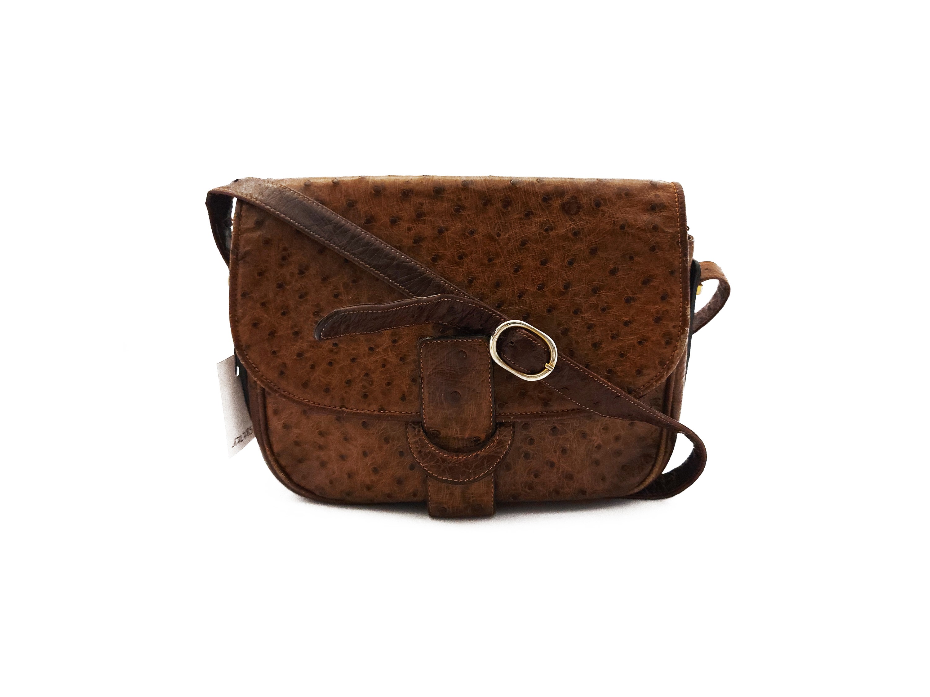 Serapian - Borsa a Tracolla in Pelle di Struzzo