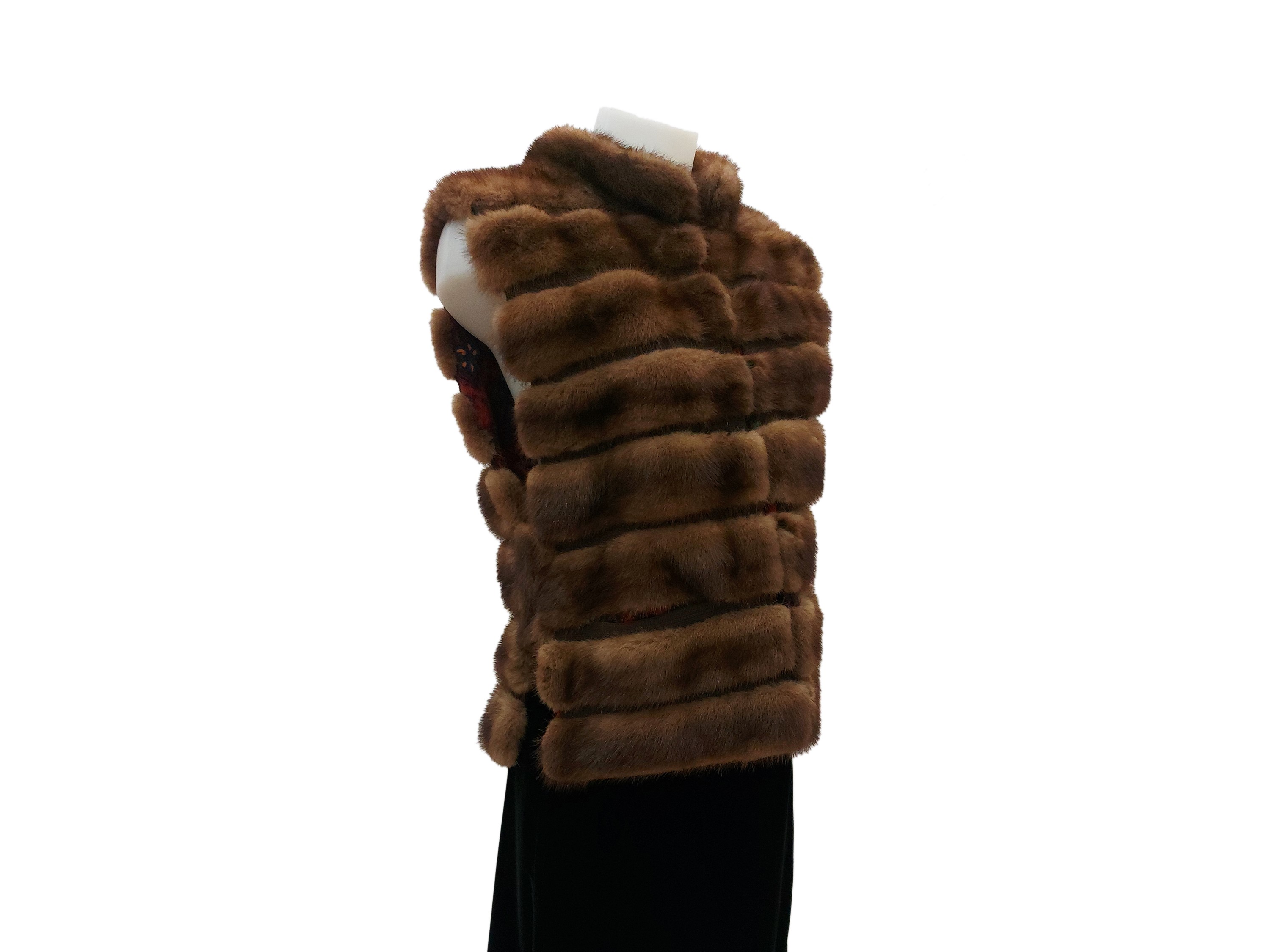 Gilet in pelliccia di visone