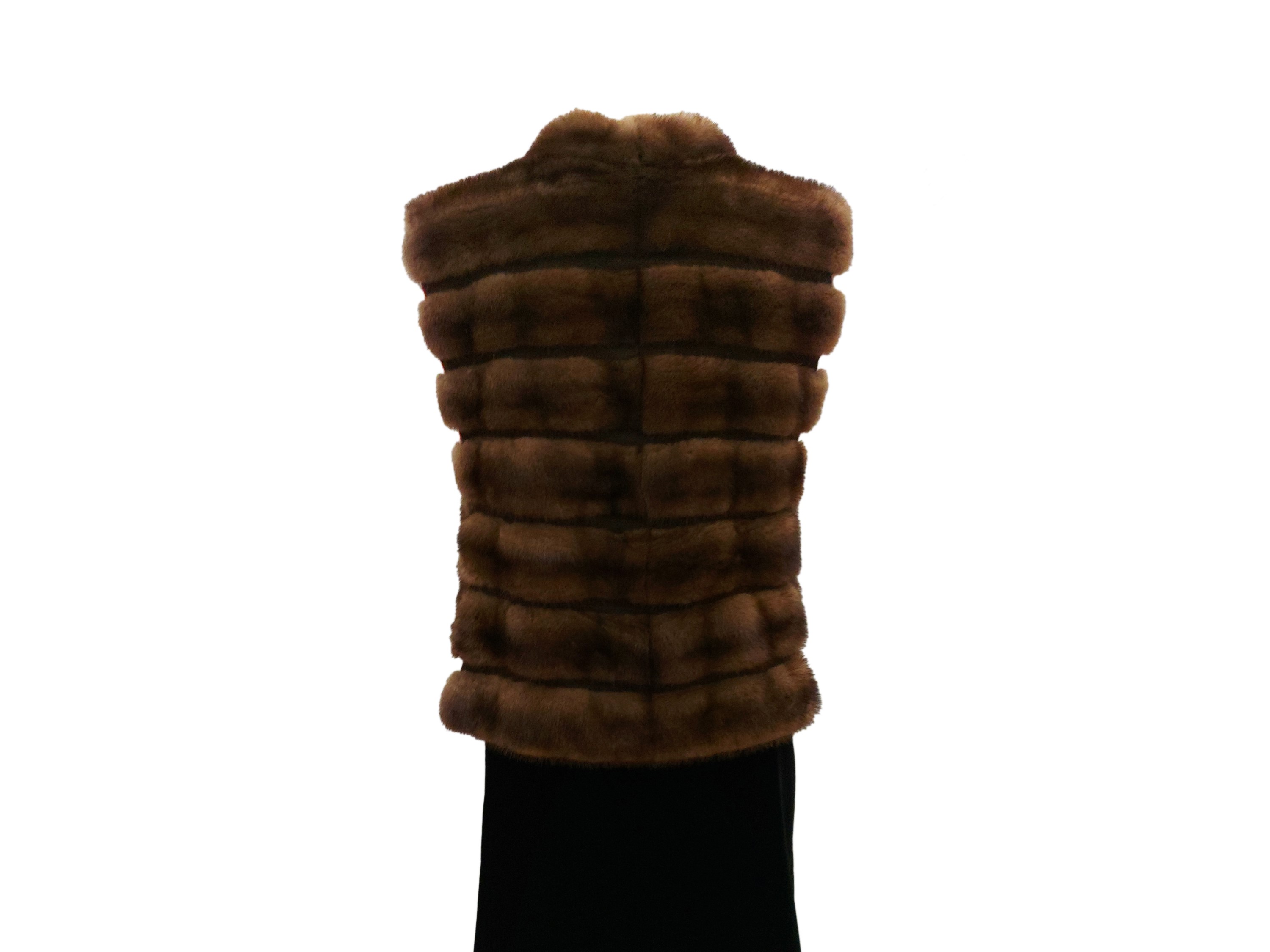 Gilet in pelliccia di visone