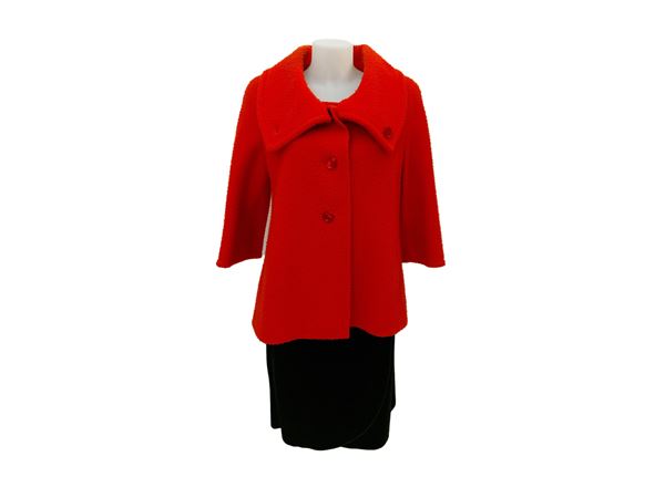 Red Casentino wool jacket