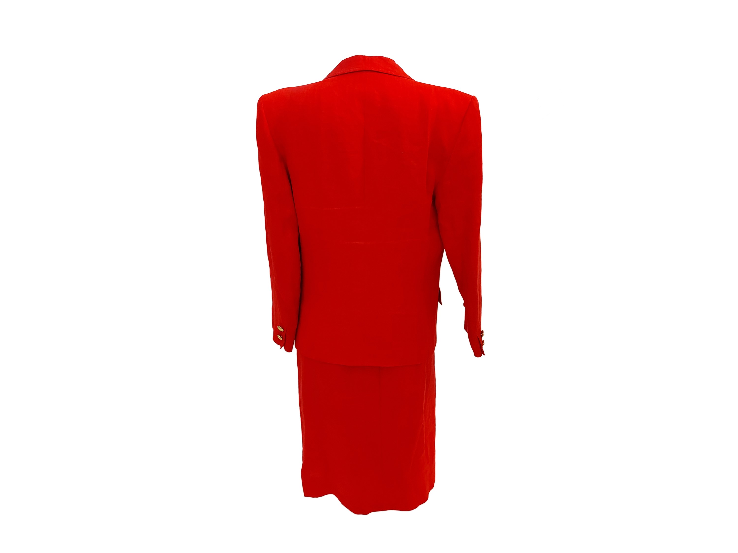 Valentino - Tailleur in Lino Rosso
