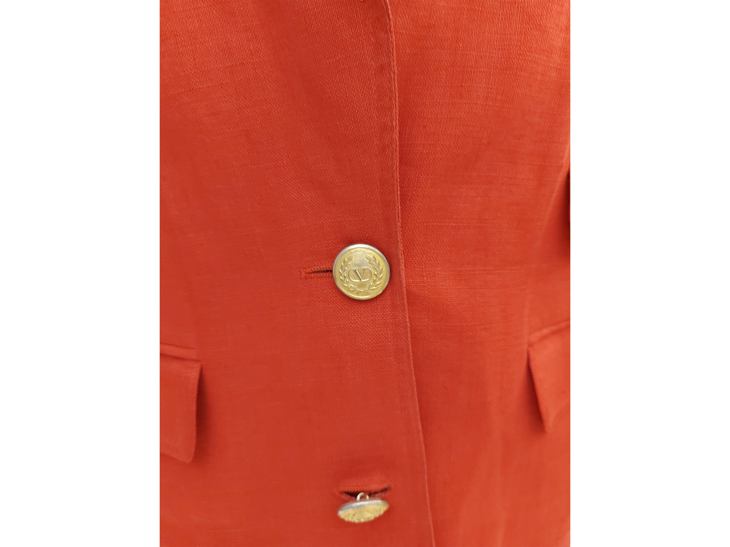 Valentino - Tailleur in Lino Rosso