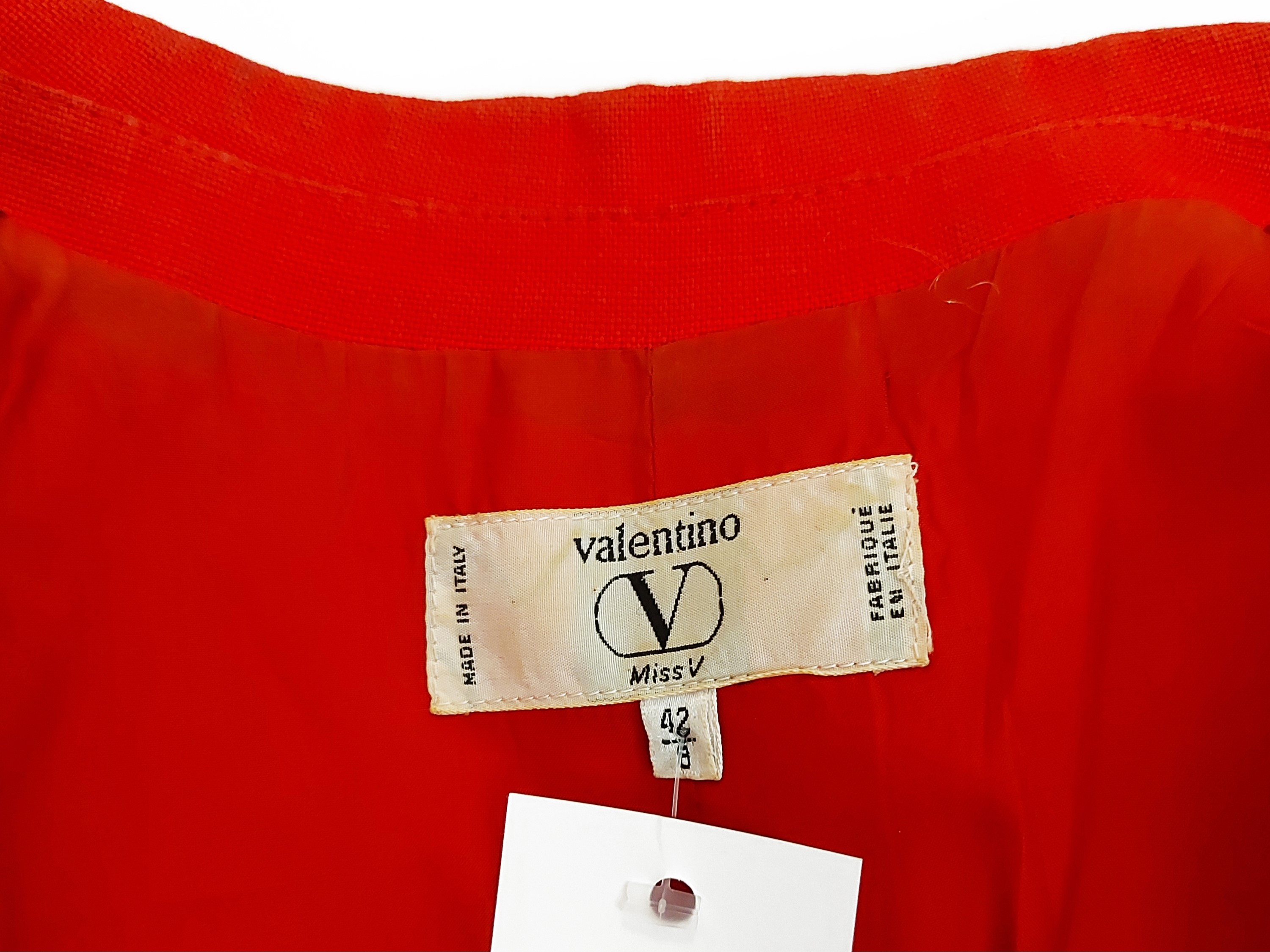 Valentino - Tailleur in Lino Rosso