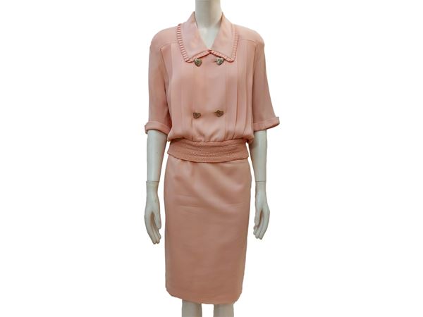 Night Valentino - Tailleur in seta rosa