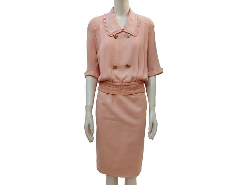 Night Valentino - Tailleur in Seta Rosa