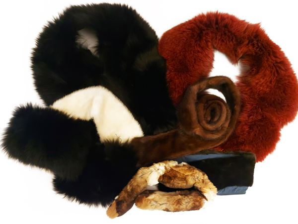 Assortment of fur accessories