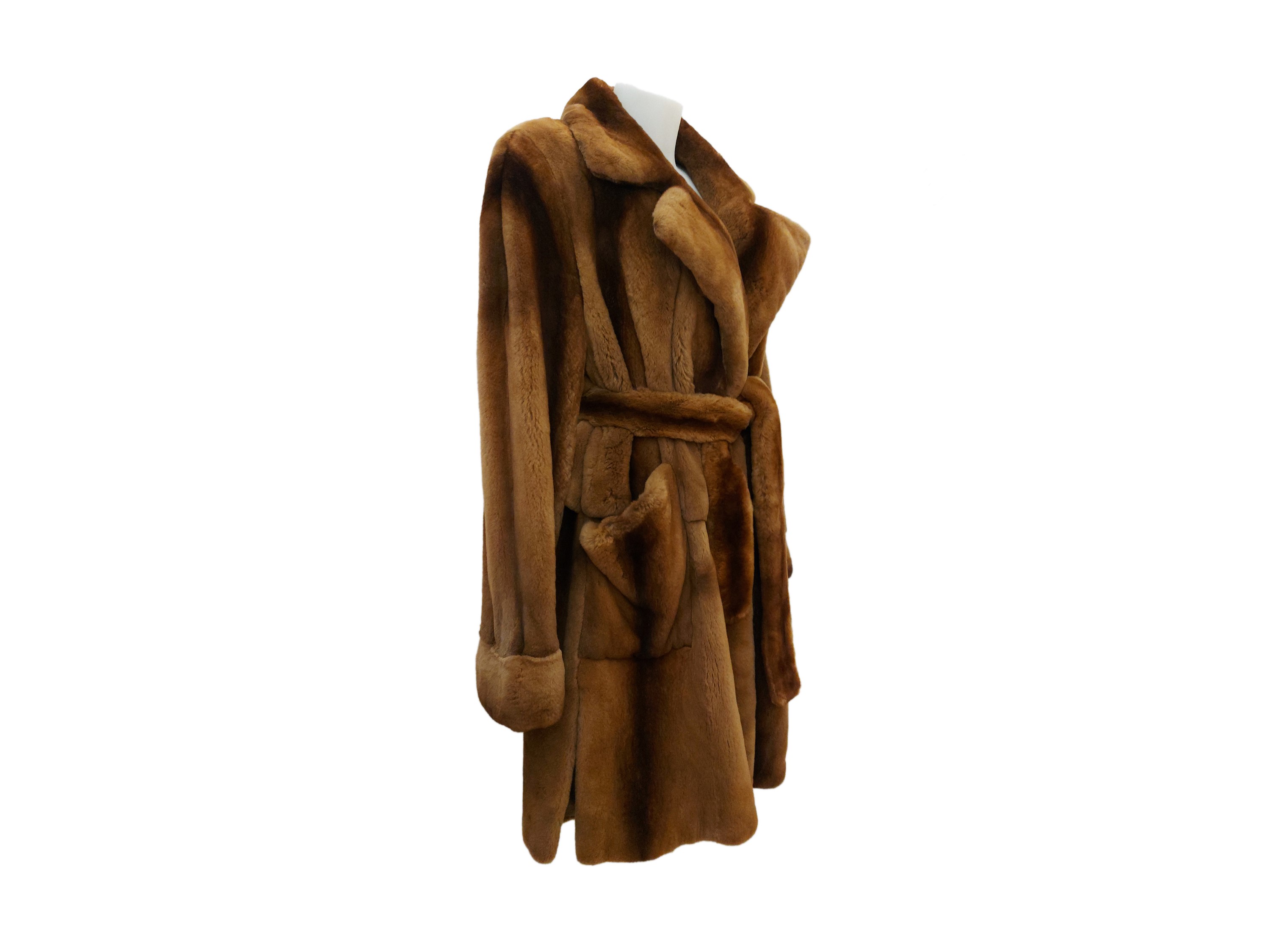 Cappotto in Pelliccia di Castoro Color Caramello