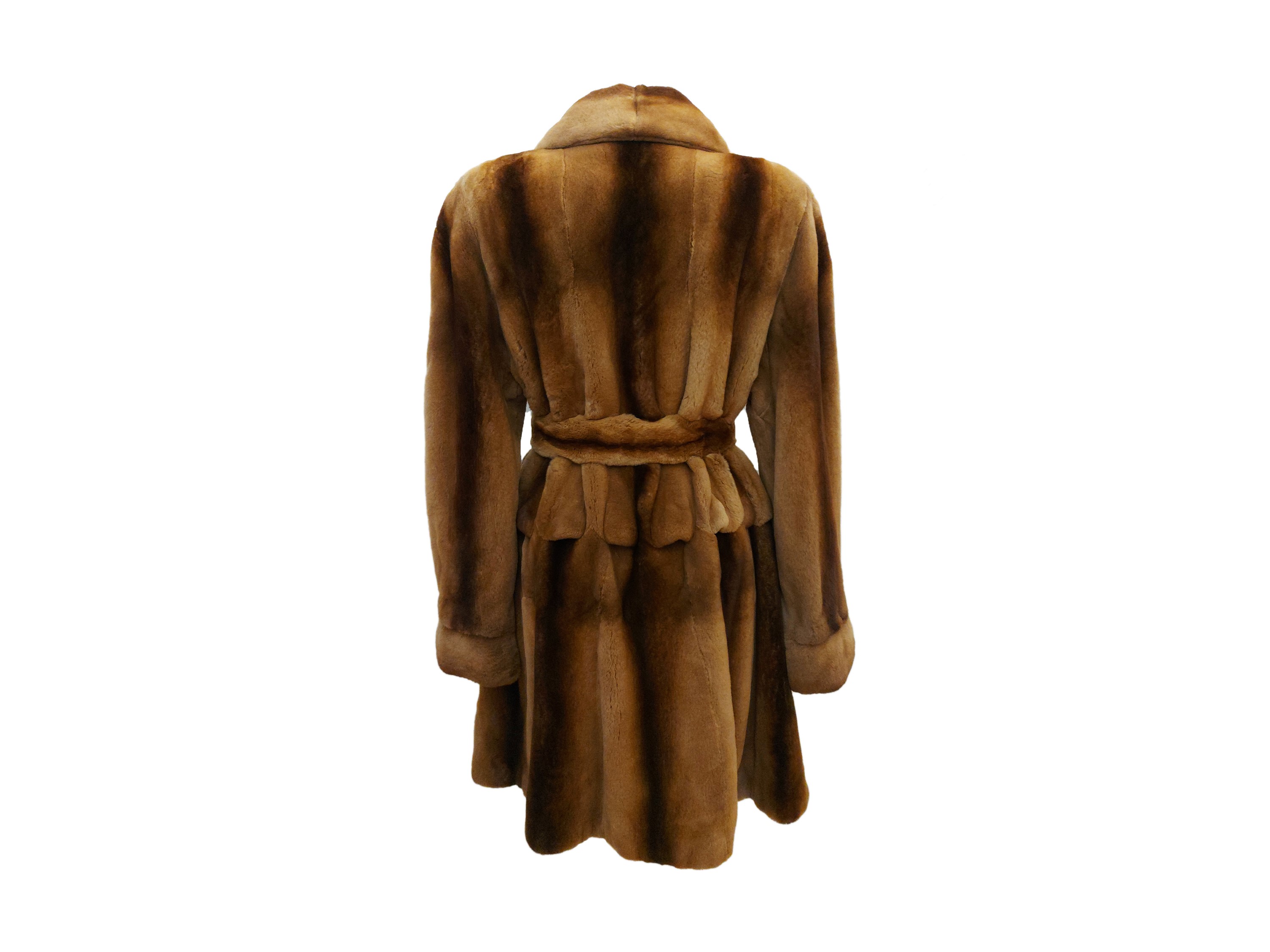 Cappotto in Pelliccia di Castoro Color Caramello