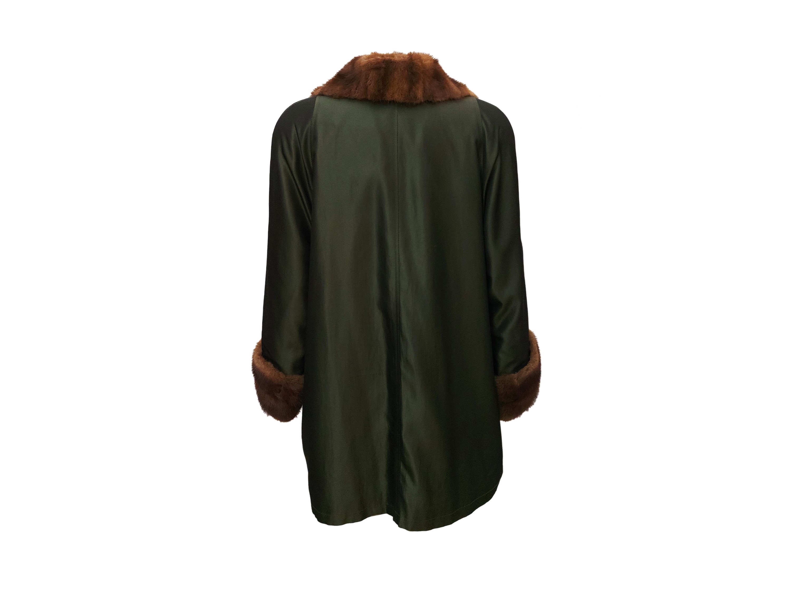 Giaccone Impermeabile Verde Bosco e Visone
